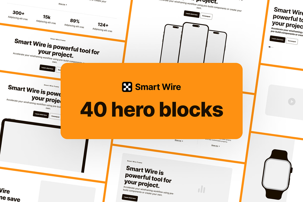 Smart Wire Frame Kit, a Wireframe Template by CreativeUI (Photo 5 of 10)