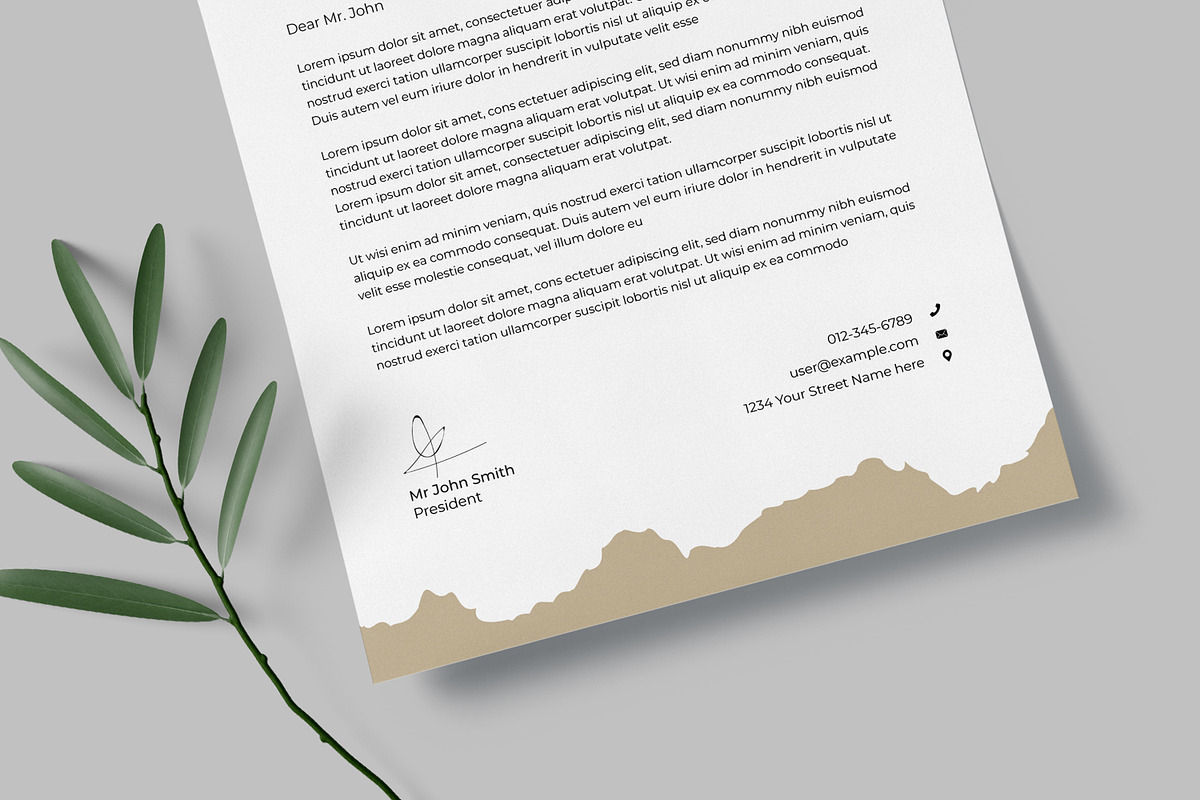 Letterhead Layout, a Stationery Template by MightyDesign (Photo 5 of 8)