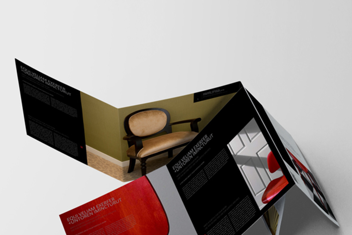 Square Trifold Portfolio Template, a Templates & Theme by Keboto