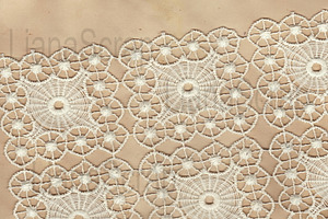 24 Vintage Lace On Tea Dyed Papers