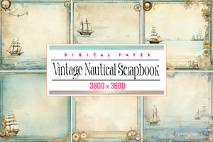 Vintage Nautical Scrapbook