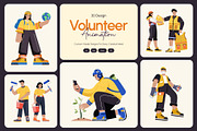 Animated Volunteer Illustration Art, a Person Illustration by Vectors Market (Thumbnail 1 of 4)