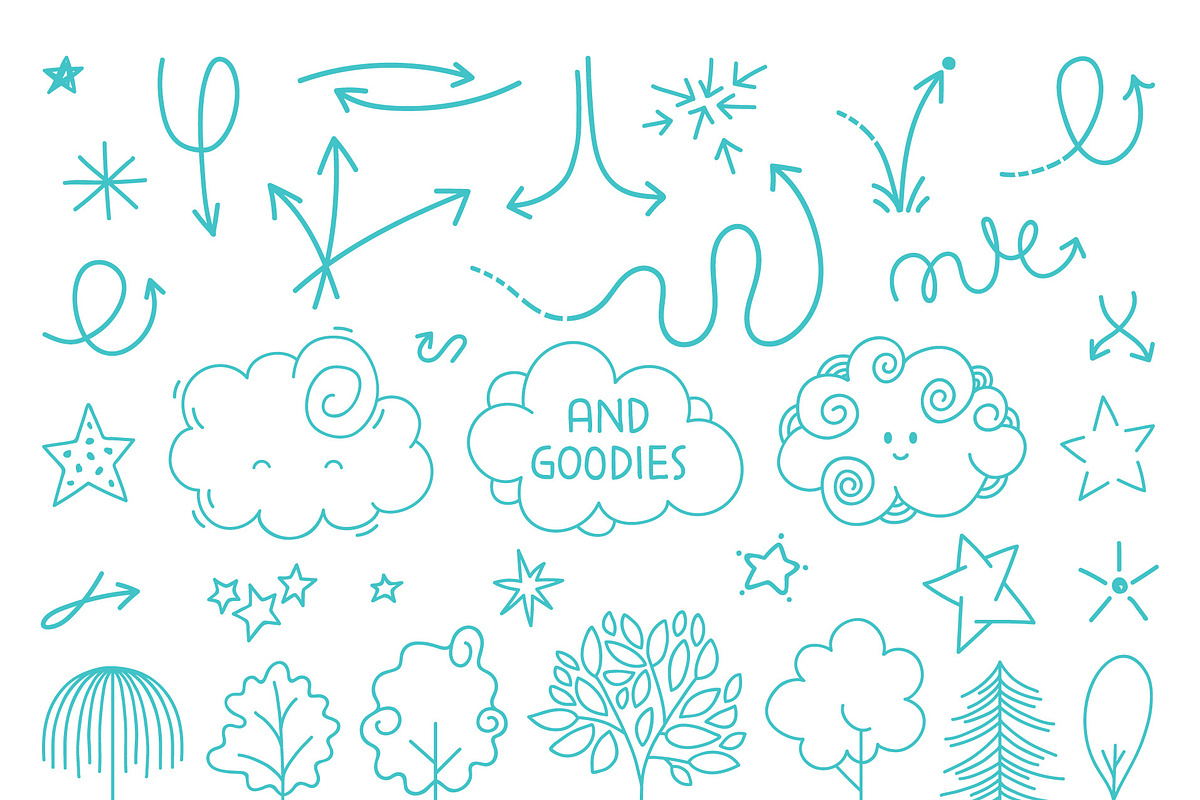 Ecology Hand drawn Illustrations Set, an Illustration by Pingebat (Photo 4 of 8)