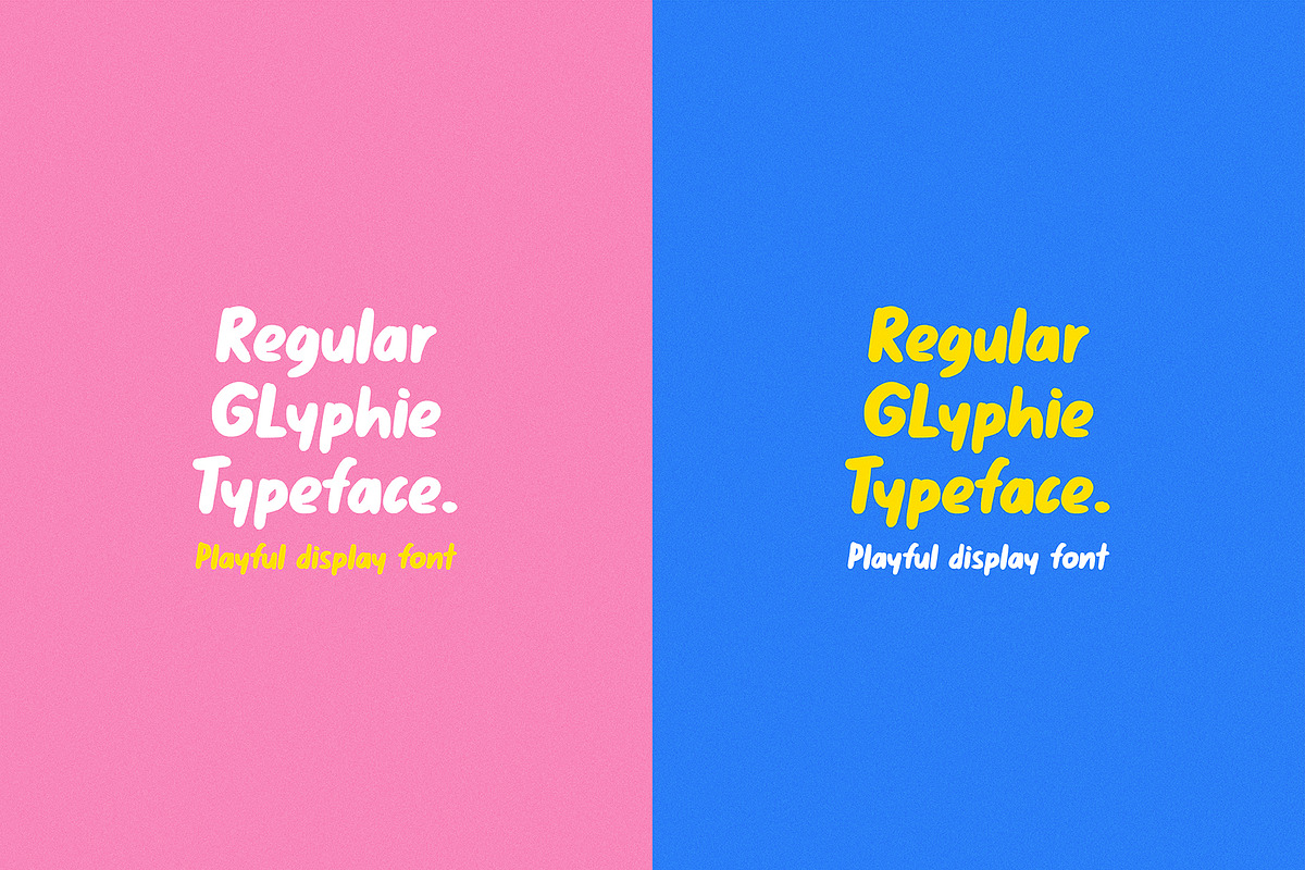Glyphie, Playful Display Font., a Handwritten Font by Kaikhia (Photo 7 of 8)