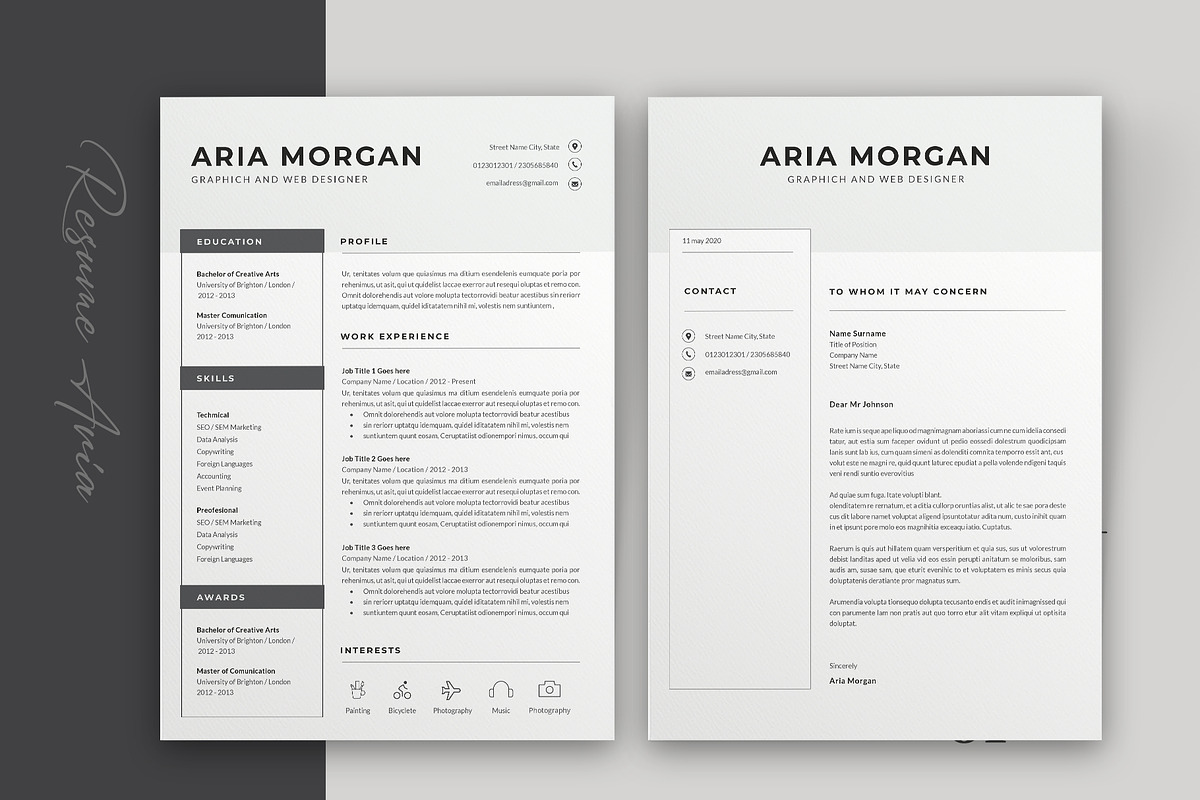 Word Resume Template, a Resume Template by Astut (Photo 2 of 6)
