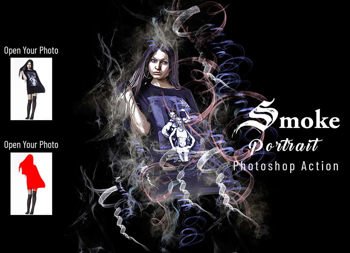 Smoke Photoshop Action Bundle, an Action Add-On by Studio Retouch (Photo 23 of 34)