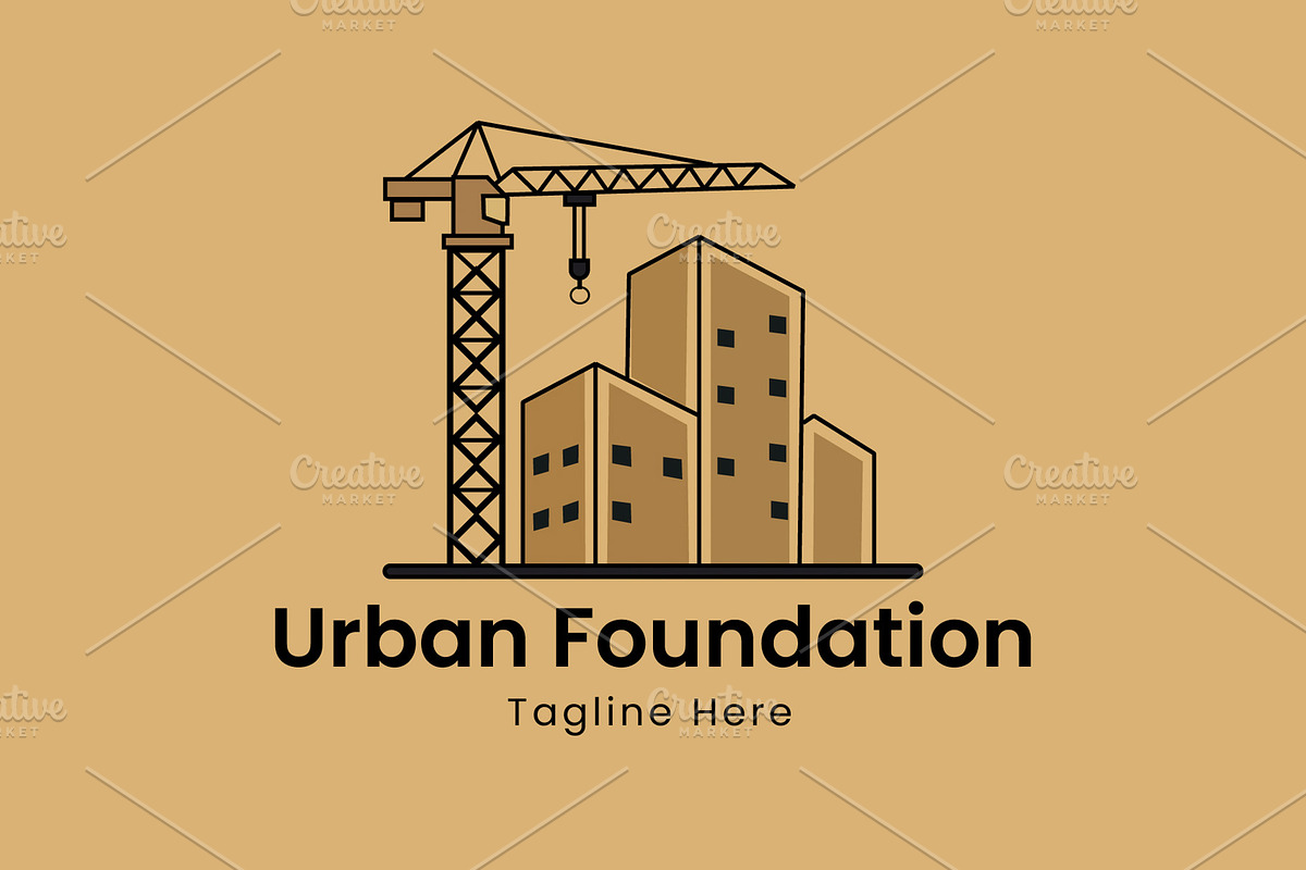 Urban Foundation Logo Design, a Branding & Logo Template by Walldecorated