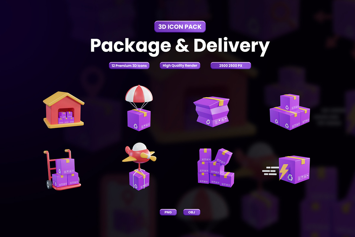 3D PACKAGE & DELIVERY 1, an Object 3D Model by Artnivora.Std (Photo 1 of 4)