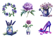 Purple Mother's Day Clipart, an Illustration by Dream Creation (Thumbnail 2 of 6)