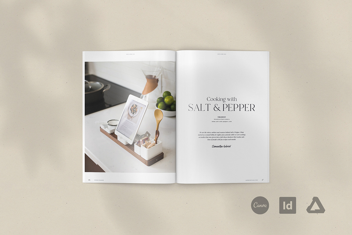 Cook- and Recipebook / Canva + Indd, a Brochure Template by Imagination Area (Photo 23 of 23)