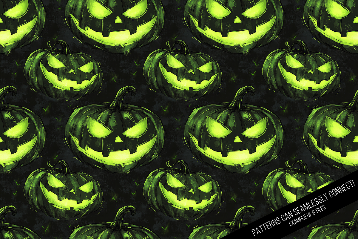 Halloween Glow Digital Paper, a Pattern Graphic by Chromolume Studio (Photo 7 of 16)