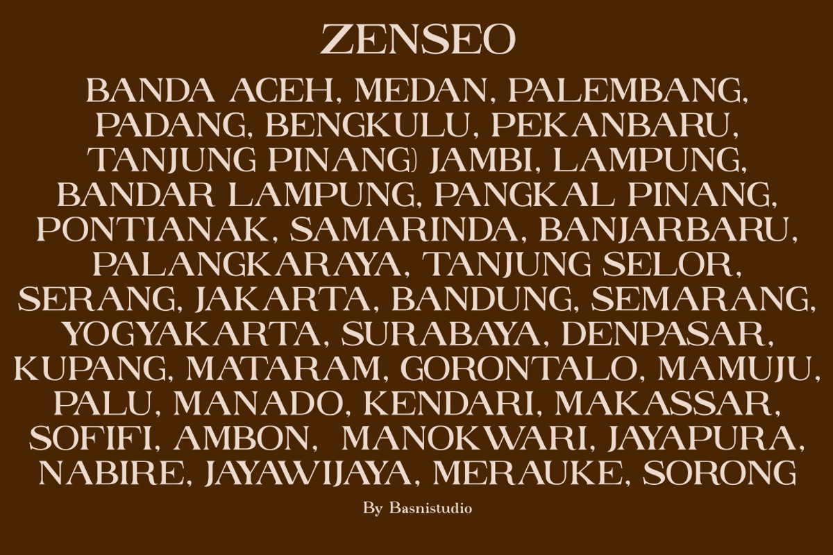 ZENSEO Clasic Serif Font, a Serif Font by Basnistudio (Photo 2 of 6)