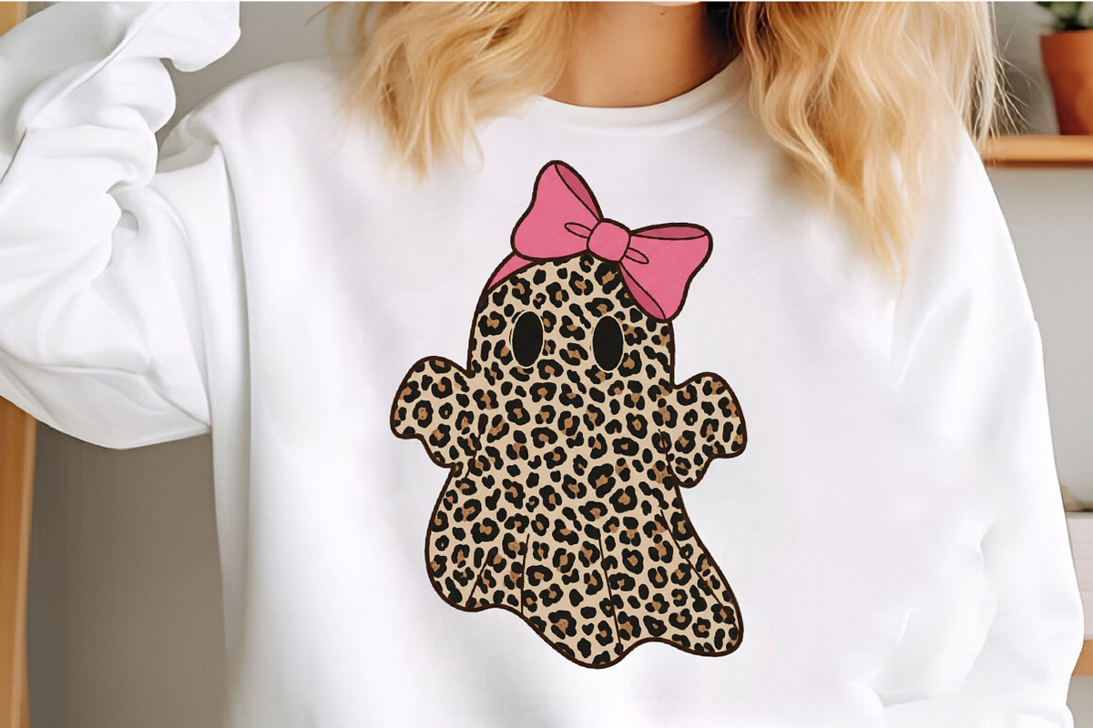Preppy Ghost Leopard Spooky Coquette, an Illustration by Craft Nest (Photo 3 of 6)