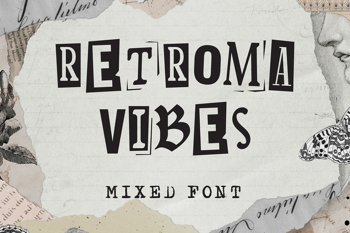 Retroma Vibes - Mixed Font, a Font by Arterfak Project (Photo 1 of 10)
