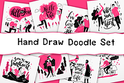 Hand Draw Couples in Love Doodle Set, a Person Illustration by Huza Studio (Thumbnail 1 of 8)