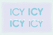 Icy Winter - Frozen Display Font, a Sans Serif Font by Bexx Atelier (Thumbnail 2 of 2)