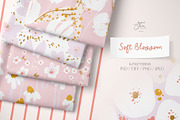 Soft Blossom Floral Patterns, a Pattern Graphic by PaperJamLab (Thumbnail 1 of 13)
