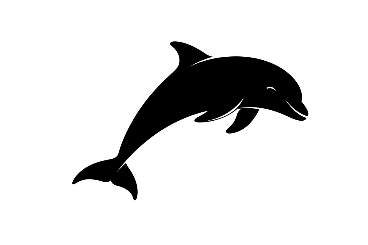 Dolphin Jumping Silhouette Vector, an Illustration by Designs_River (Photo 46 of 51)