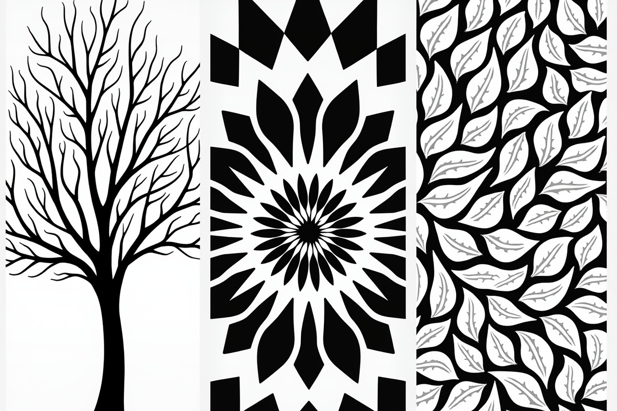 Decorative Tree Floral Mandala Tile, a Decorative Illustration by Artivon (Photo 3 of 6)