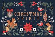 Christmas spirit. Xmas collection., a Decorative Illustration by bioraven (Thumbnail 1 of 17)