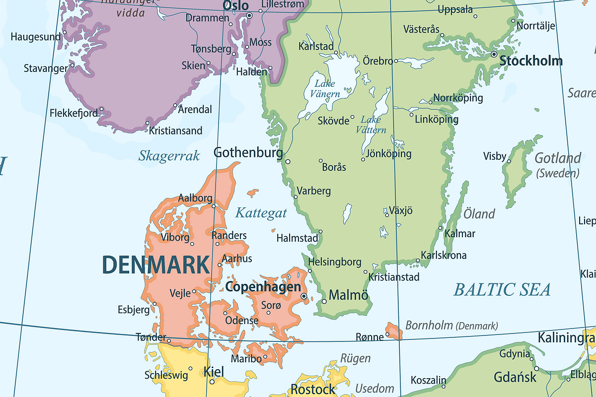 Europe - travel political map, a Graphic by PorcuPen Works (Photo 6 of 7)