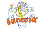 Fun Banana Print & Pattern, a Decorative Illustration by Plaid4You (Thumbnail 3 of 9)