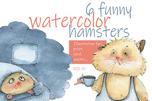 Hamster character. Set.