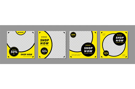 Energetic post template in yellow, a Brochure Template by TotallypicRF