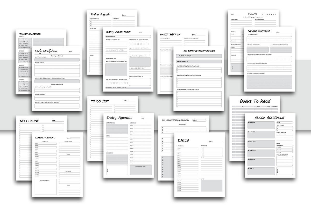 Ultimate Planner Bundle Pack, a Stationery Template by Mazharul Islam (Photo 2 of 19)