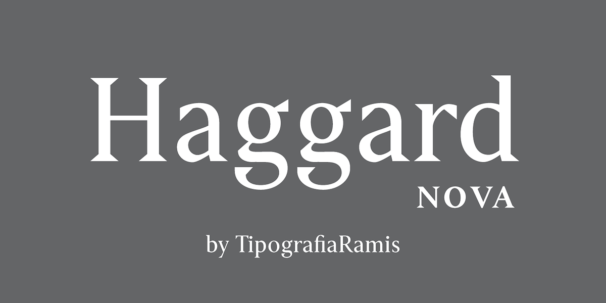Haggard Nova, a Serif Font by TipografiaRamis (Photo 1 of 9)