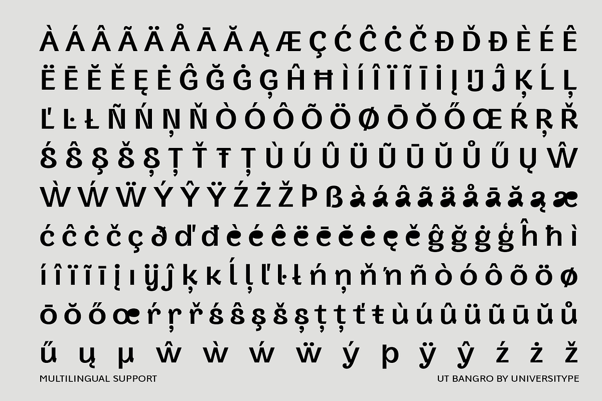 UT Bangro - A Bold Dsiplay Font, a Sans Serif Font by Universitype (Photo 4 of 12)