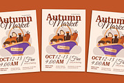 Autumn Market Flyer, a Flyer Template by Gumico Studio. (Thumbnail 1 of 4)