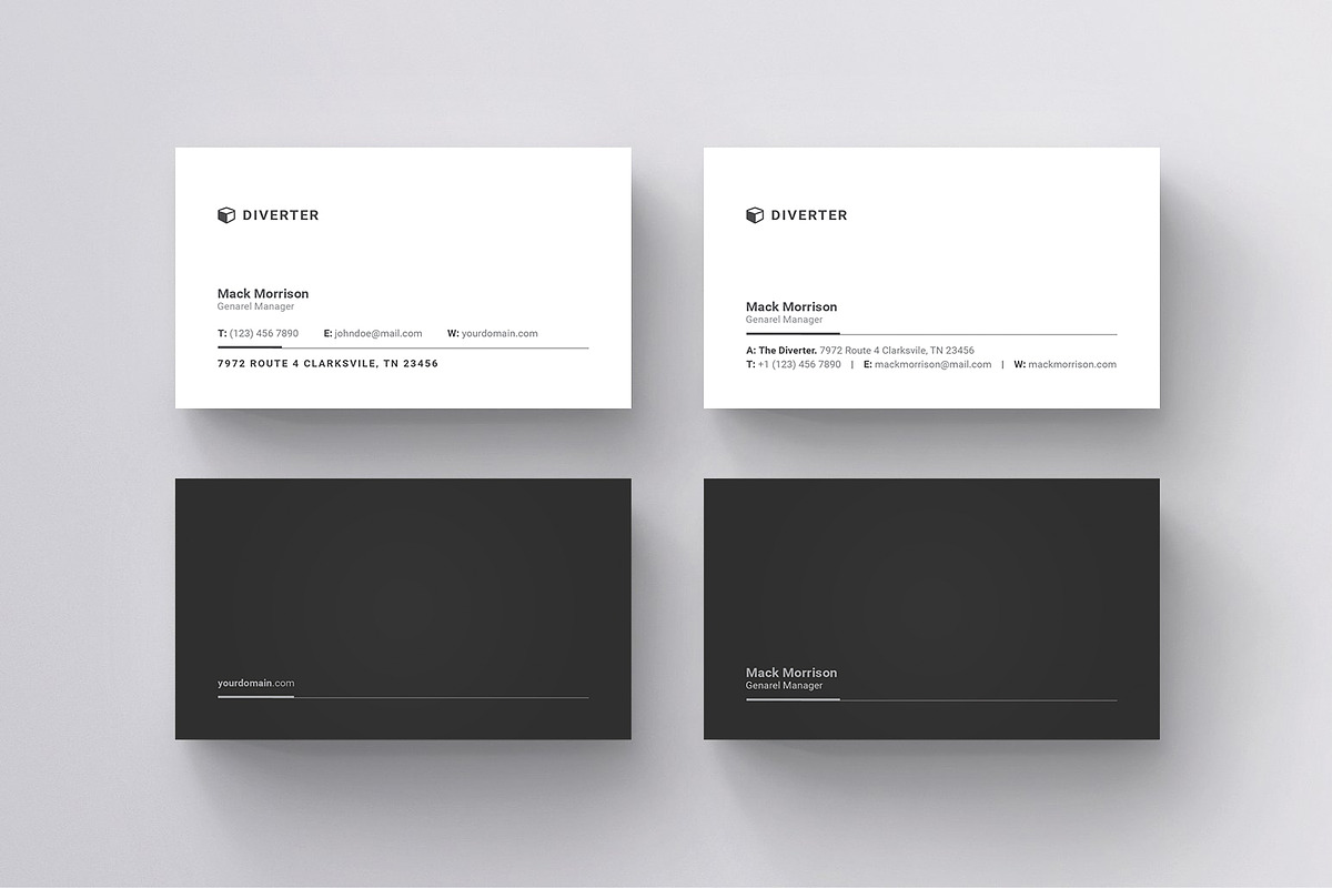 Business Card, a Business Card Template by Diverter (Photo 3 of 3)
