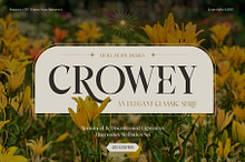 Crowey | Elegant Classic Serif Font