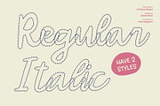 CS Danica Dashed, a Script Font by Craft Supply Co. (Thumbnail 3 of 8)