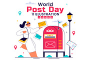 11 World Post Day Illustration, a Work Illustration by denayunebgt (Thumbnail 1 of 5)