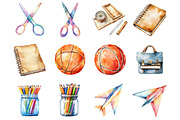 Back to School Clipart, an Illustration by Design Market (Thumbnail 2 of 3)