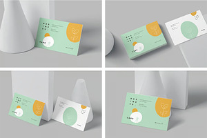 Corporate Business Card Mockups, an Advertising Mockup by megostudi0