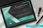 Canva Certificate Template, a Stationery Template by DesignDevisers (Thumbnail 5 of 9)