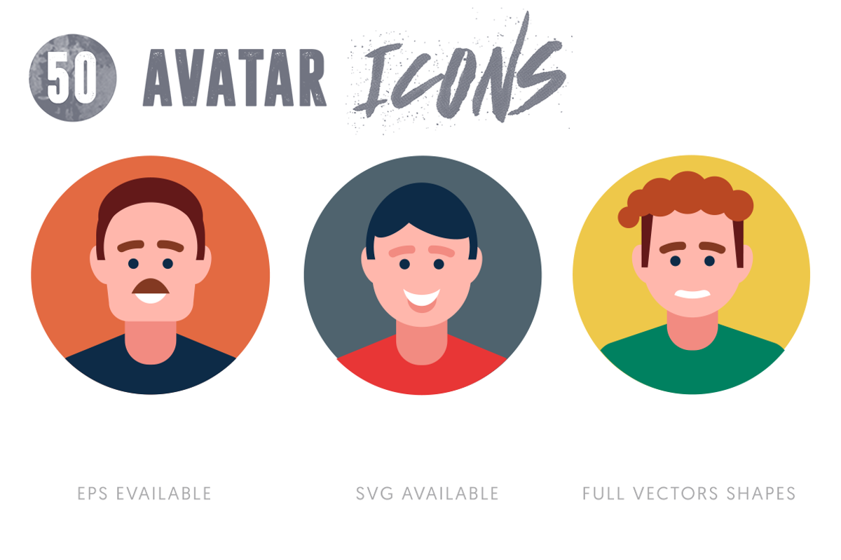 50 Avatar Icons, an Icon by Dighital (Photo 2 of 6)