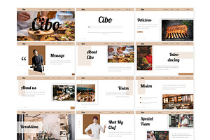 Cibo Power Point Template