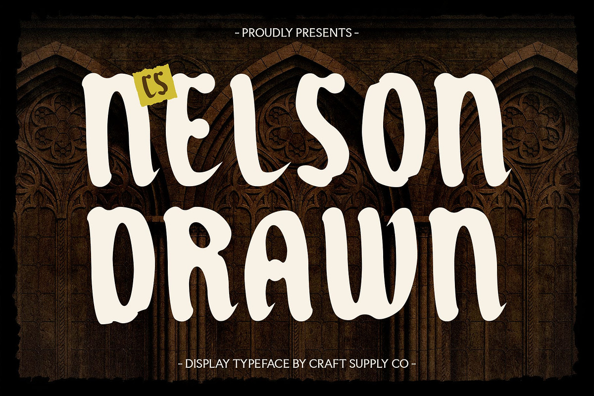 CS Nelson Drawn, a Blackletter Font by Craft Supply Co. (Photo 1 of 8)