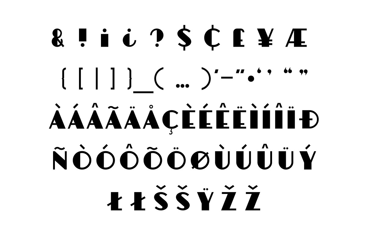 Cafe Deco, a Sans Serif Font by Loudoun Design Co. (Photo 3 of 6)