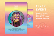 Electro Party Flyer Template, a Flyer Template by feydesign (Thumbnail 2 of 2)