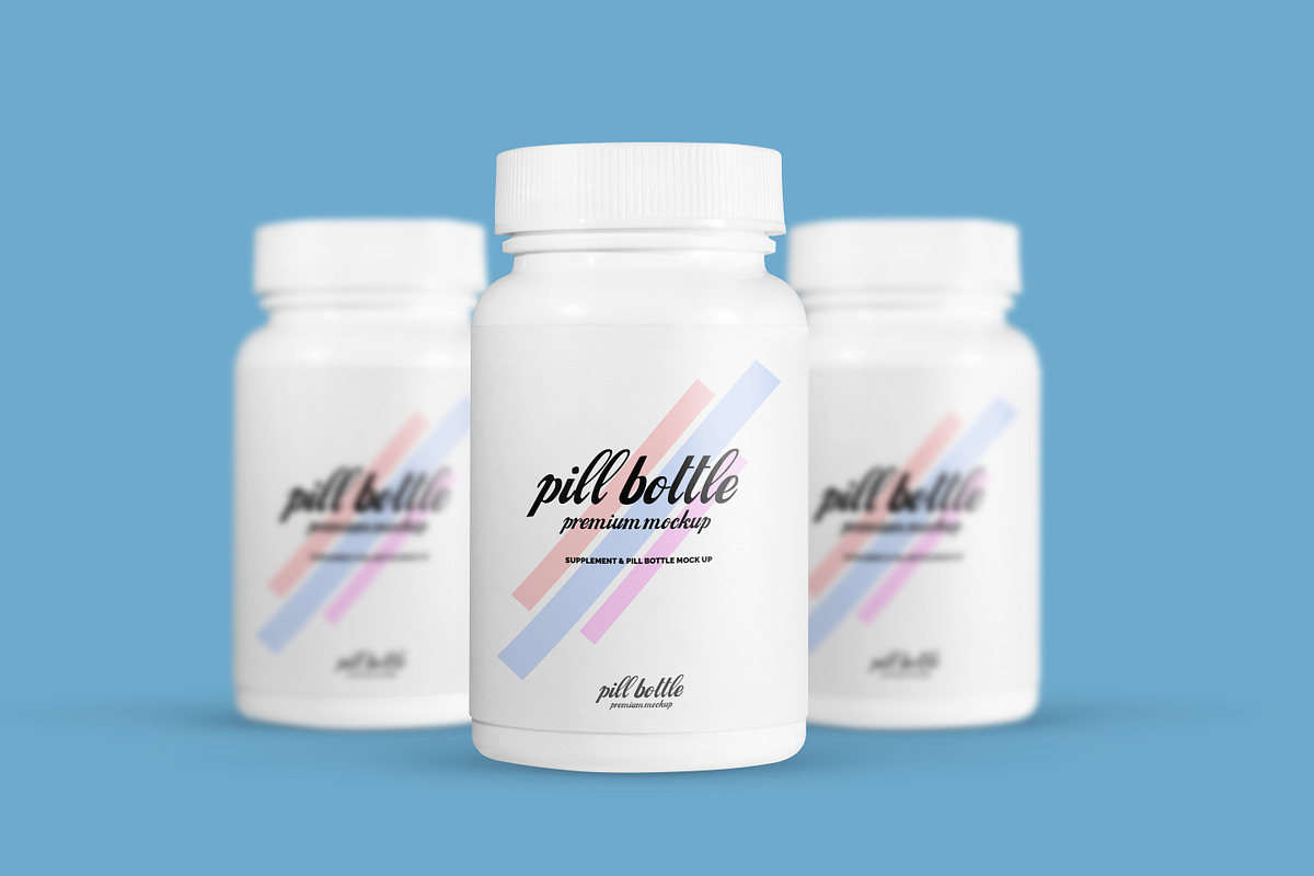 Pill Bottle Mockup, a Cups & Container Mockup by Toasin Studio (Photo 2 of 6)