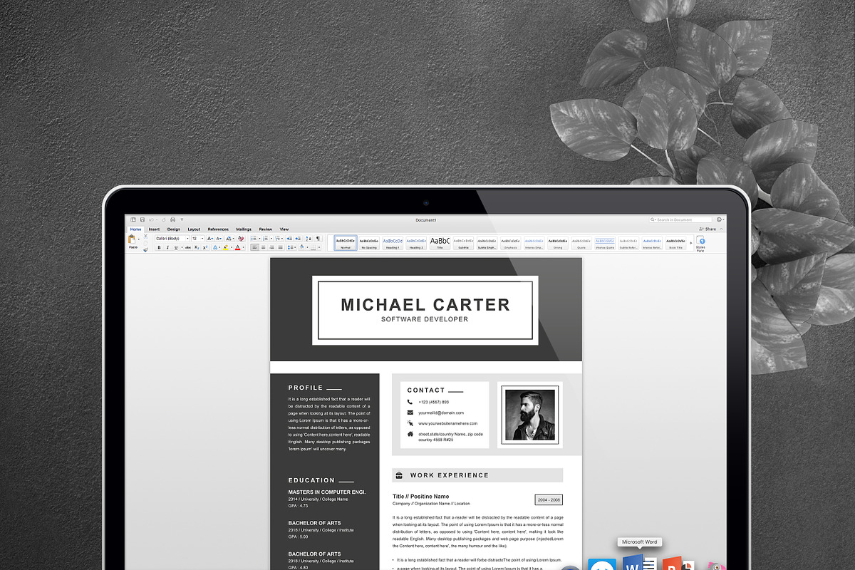 Resume, a Resume Template by ResumeInventor (Photo 5 of 6)
