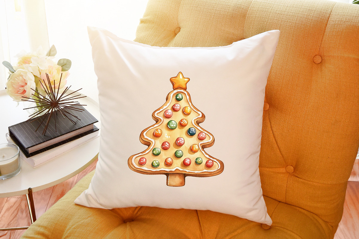 Cute Gingerbread Christmas Clipart, an Illustration by Sublimation Artist (Photo 6 of 6)