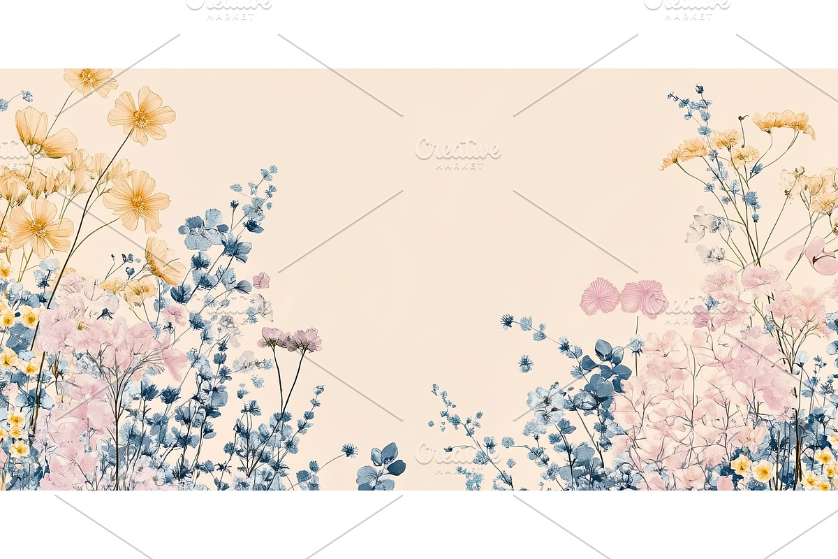 Elegant pale floral arrangement with, an Object Illustration by Lermont51