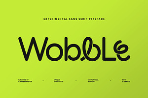Wobble - Sans Serif Typeface Font, a Sans Serif Font by Flawless And Co