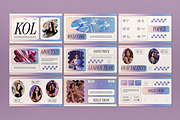Cream Purple KOL Google Slide, a Presentation Template by graphicook (Thumbnail 2 of 4)